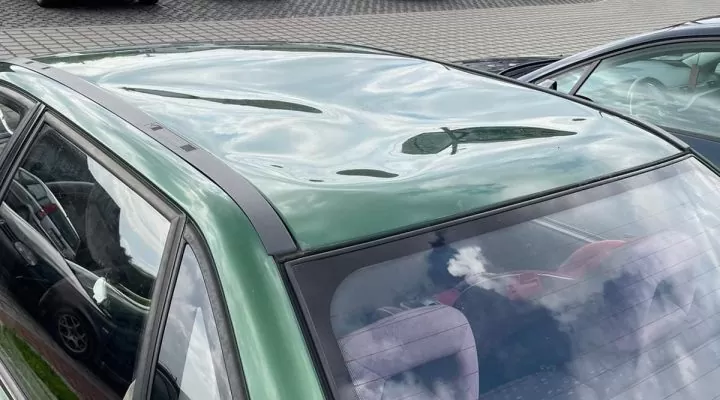 Uszkodzenie spowodowane osunięciem śniegu