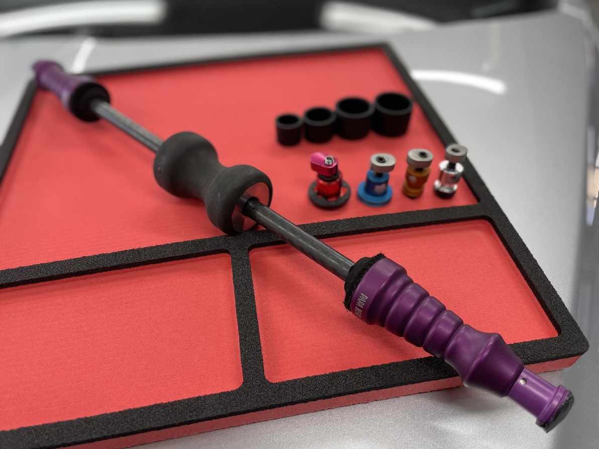 Zestaw młotek i adaptery do zimnego kleju